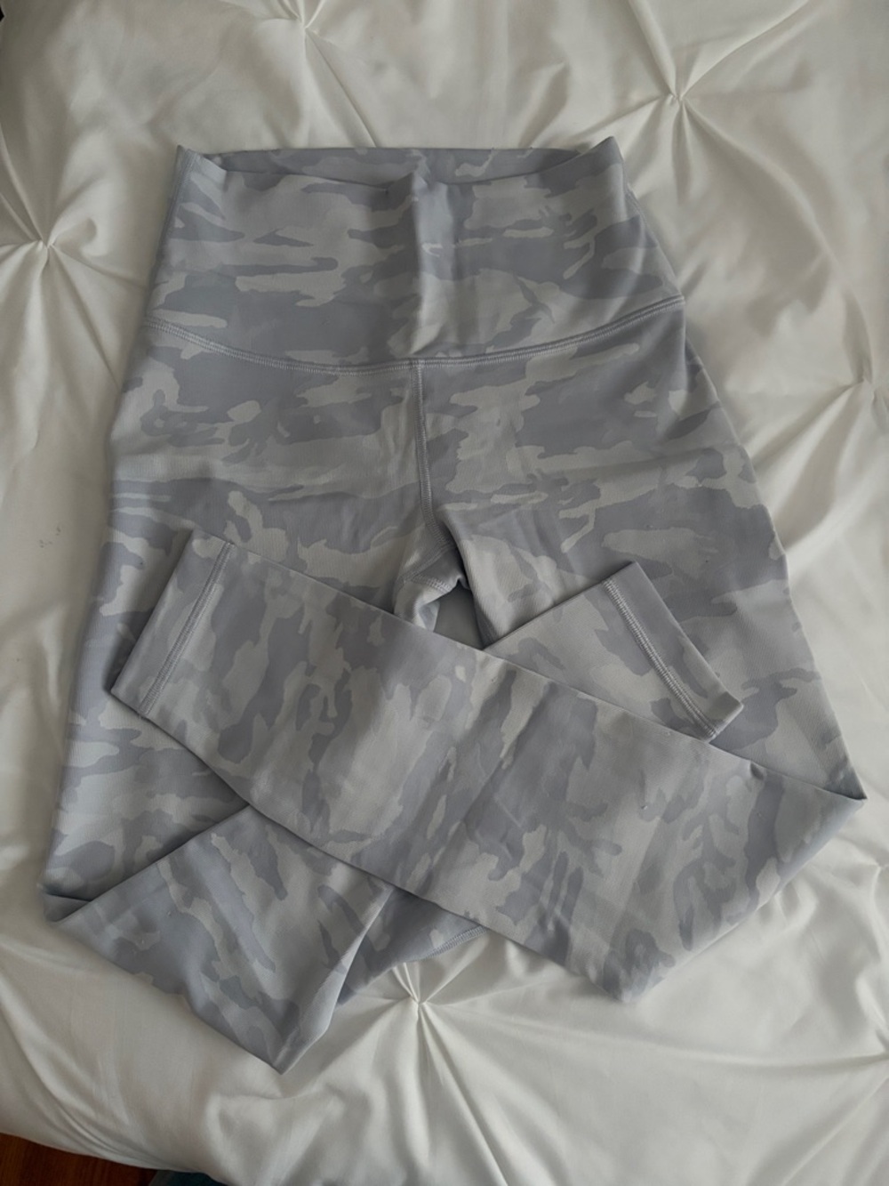 Lululemon High-Waist Gray Camo Leggings
